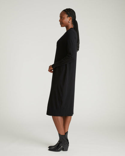 Universal Standard Savvy Fine Knit Everyday Sweater Dress - Black