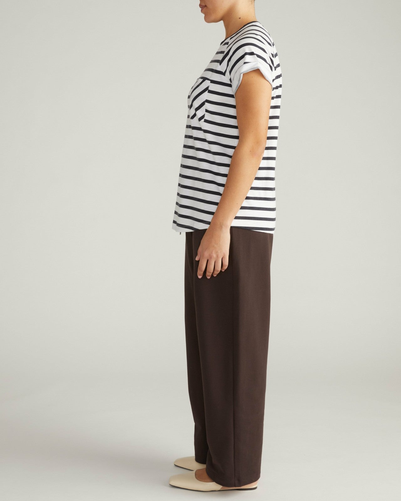 Universal Standard Light-As-Air Boy Tee - Zen Stripe