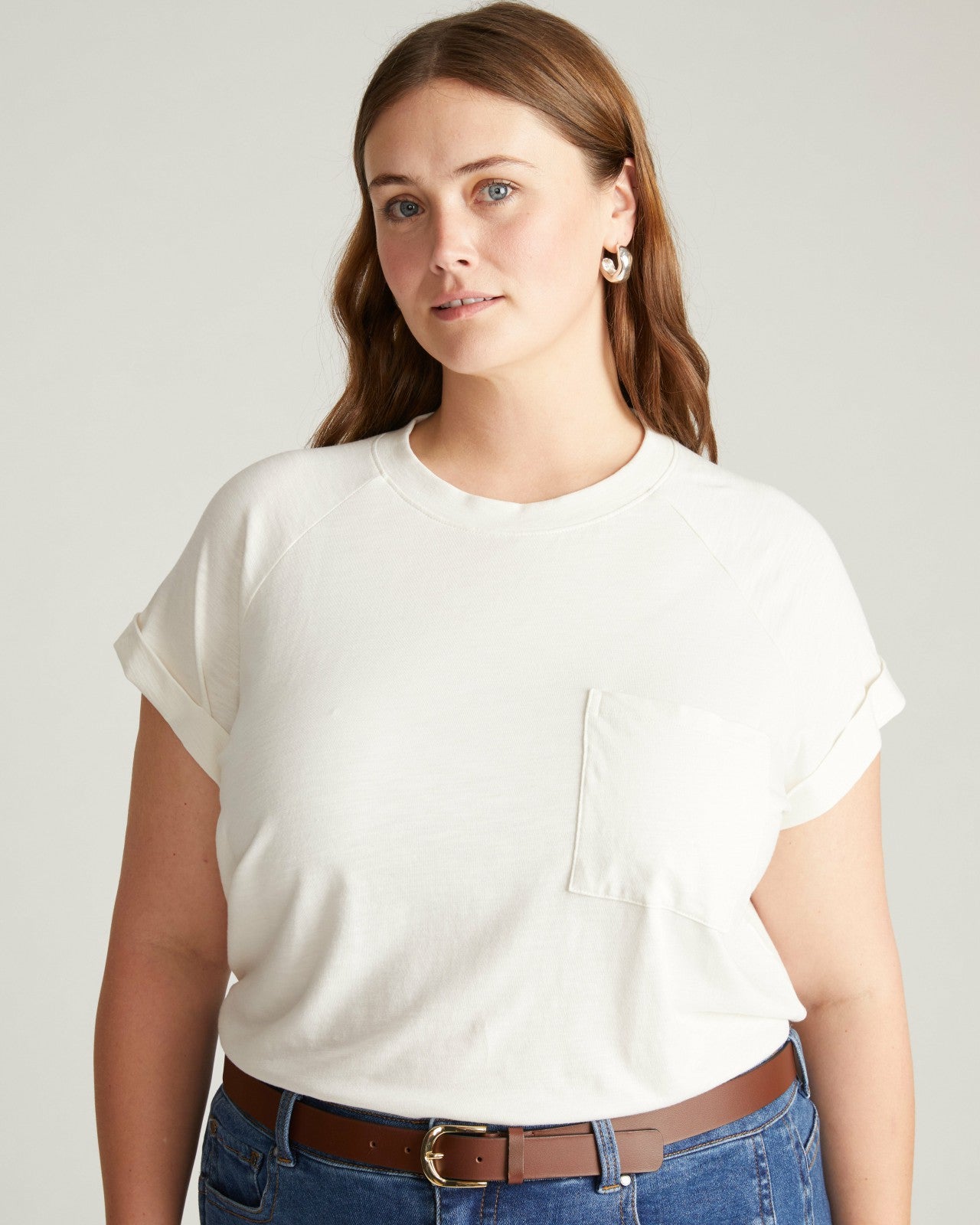 Universal Standard Light-As-Air Boy Tee - Vapor