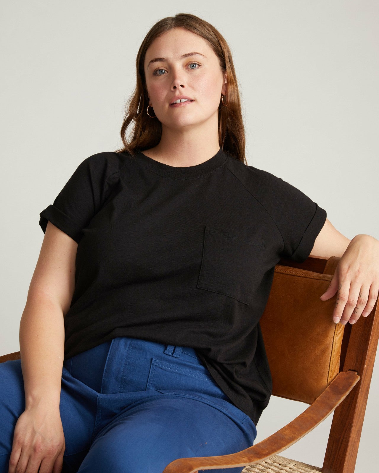 Universal Standard Light-As-Air Boy Tee - Black