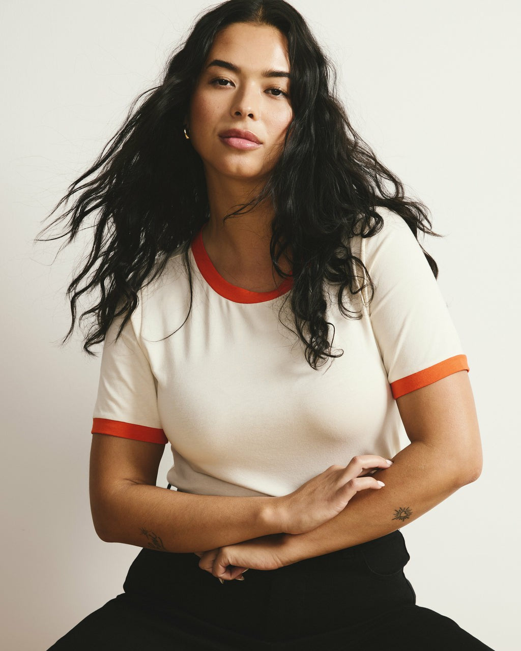 Universal Standard Tee Rex - Chamomile/Poppy Trim