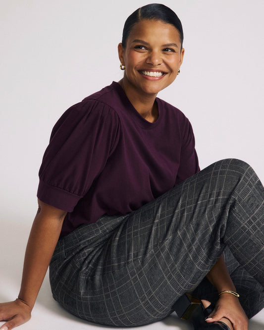 Universal Standard Pouf Sleeve Tee - Acai