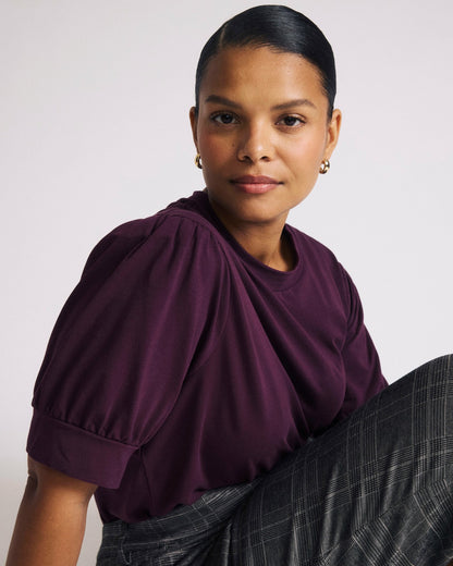 Universal Standard Pouf Sleeve Tee - Acai