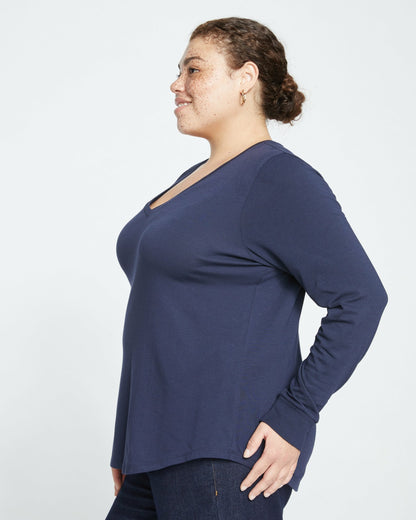 Universal Standard Long Sleeve V Rex - Midnight