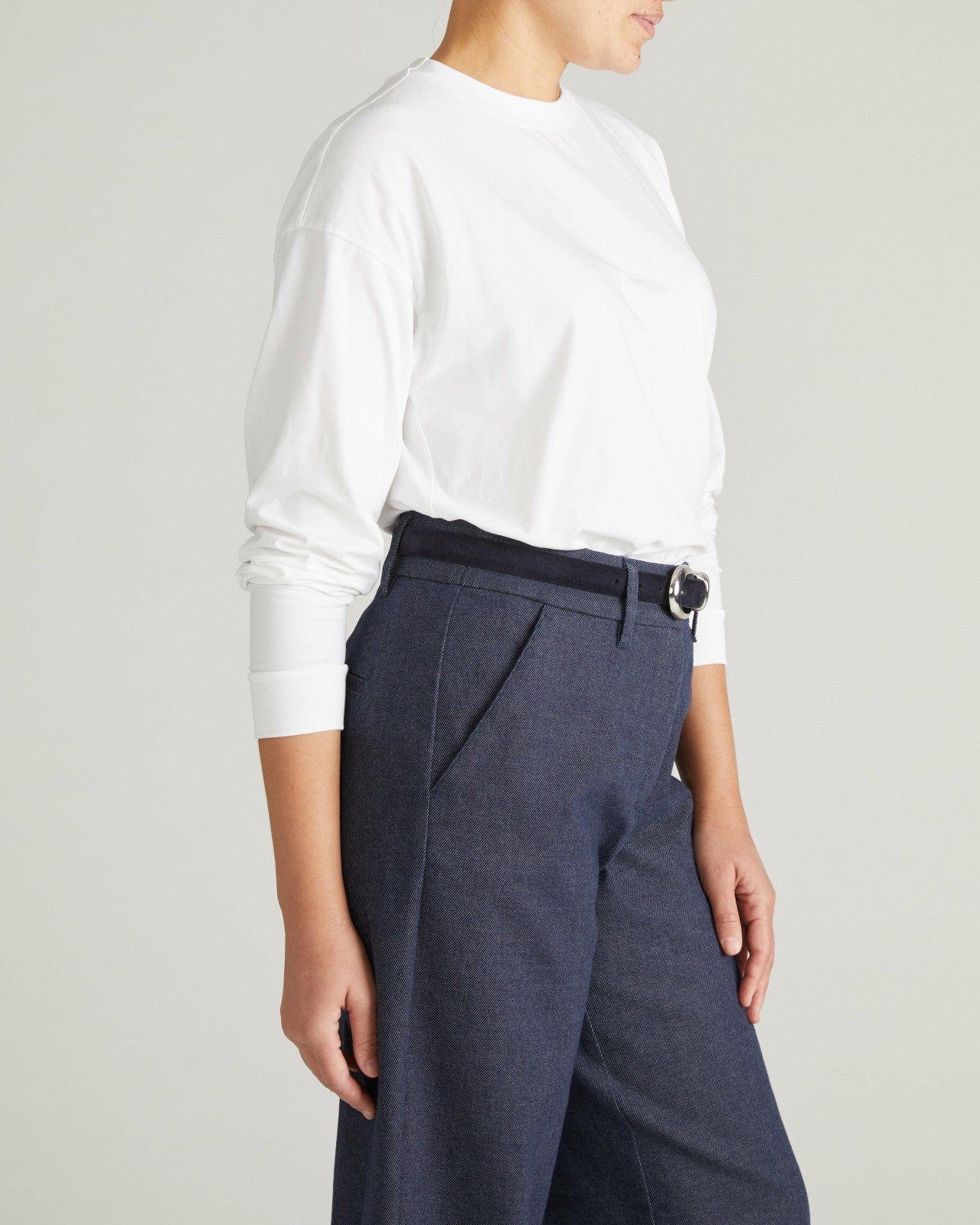 Universal Standard Long Sleeve Relaxed Tee - White