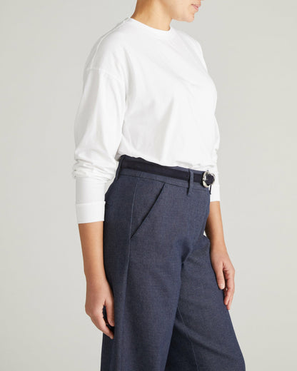Universal Standard Long Sleeve Relaxed Tee - White