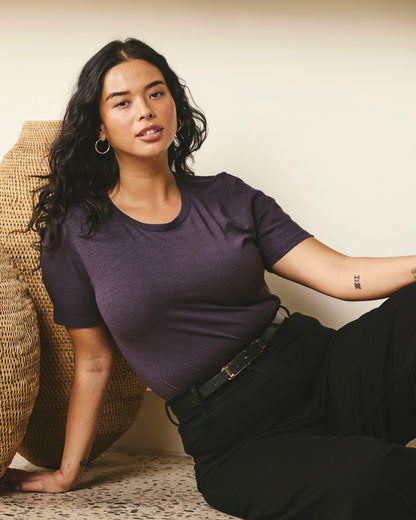 Universal Standard Light-As-Air Tee Rex - Purple Jewel