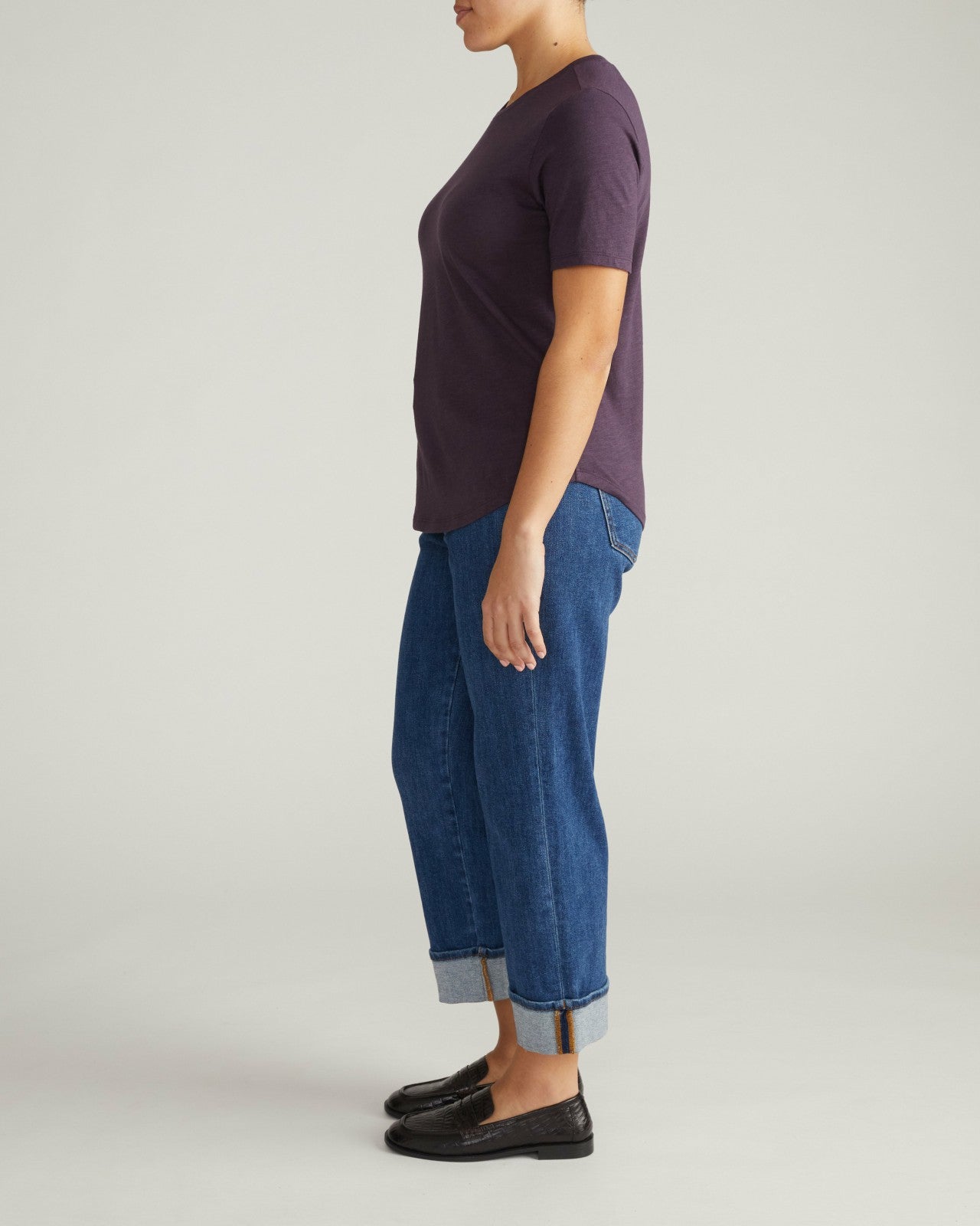 Universal Standard Light-As-Air Tee Rex - Purple Jewel