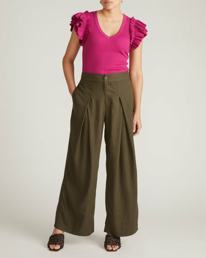 Universal Standard Magnolia Ribbed Top - Hyper Pink