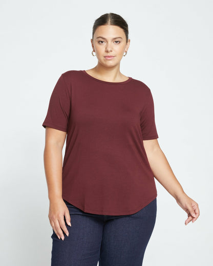 Universal Standard Tee Rex - Black Cherry