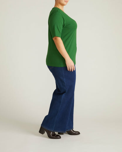 Universal Standard Maia Stovepipe Sleeve Tee - Green Park