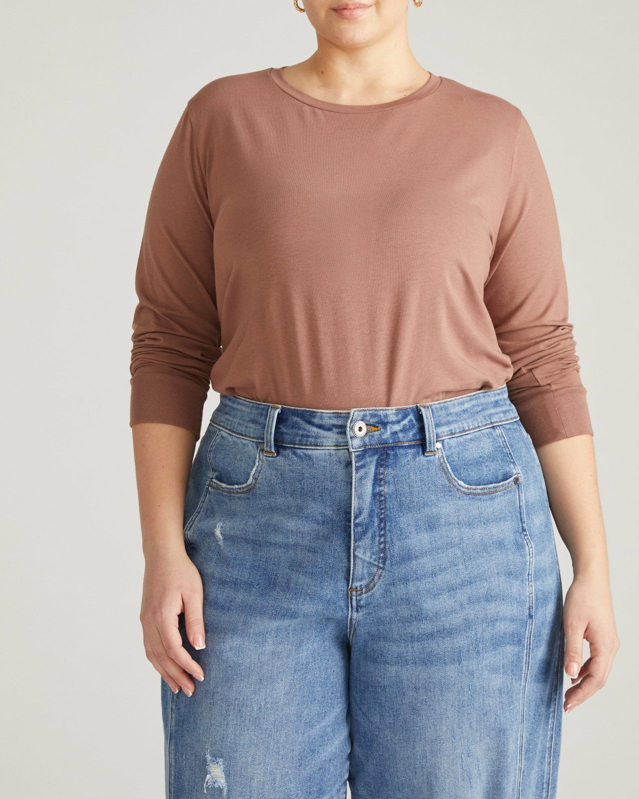 Universal Standard Long Sleeve Tee Rex - Allspice
