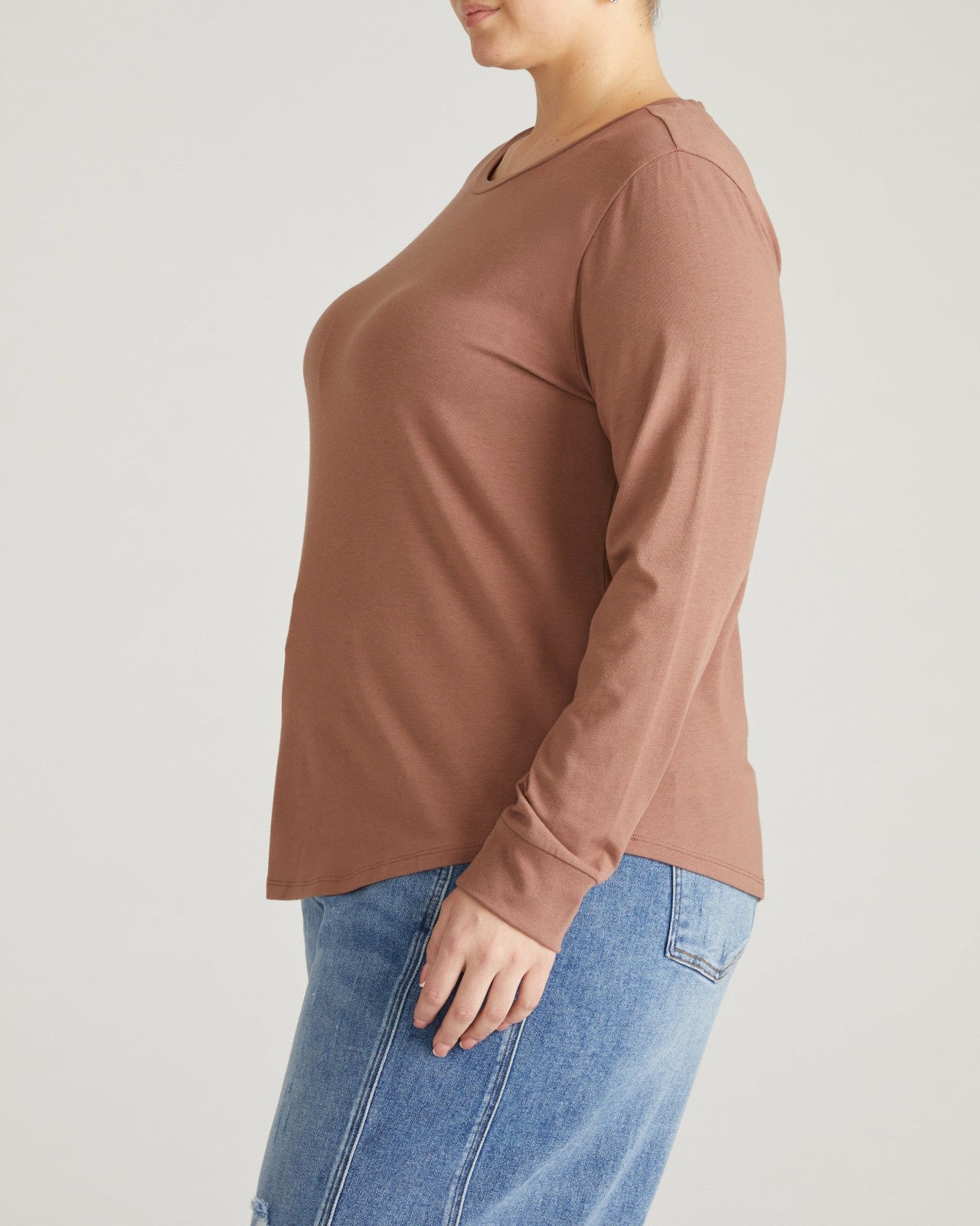 Universal Standard Long Sleeve Tee Rex - Allspice
