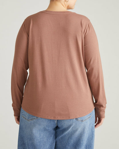 Universal Standard Long Sleeve Tee Rex - Allspice