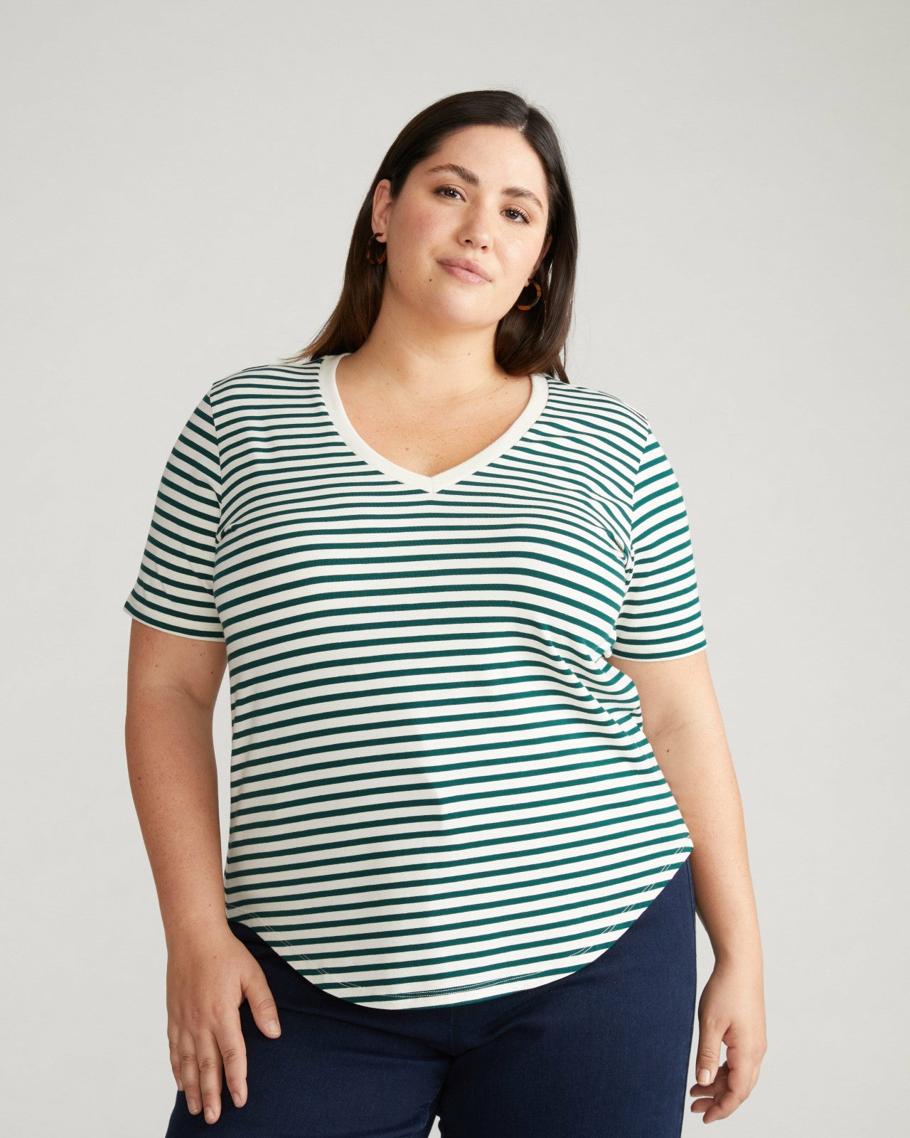 Universal Standard V Rex - Bone/Botanic Stripe