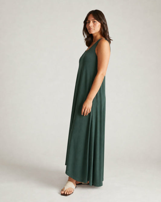 Universal Standard Athena Divine Jersey Dress - Forest Green